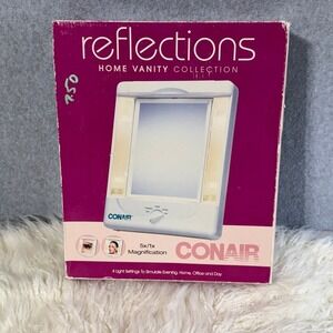 Conair Reflections Lighted Makeup Mirror 5x/1x Magnification TM8LWP White